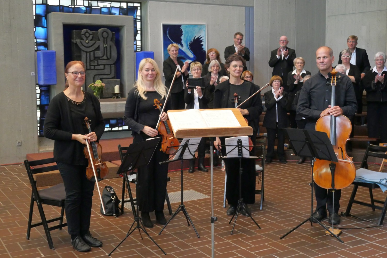 Dank an die 4 Musiker vom Streichquartett: ghiribizzo-Ensemble